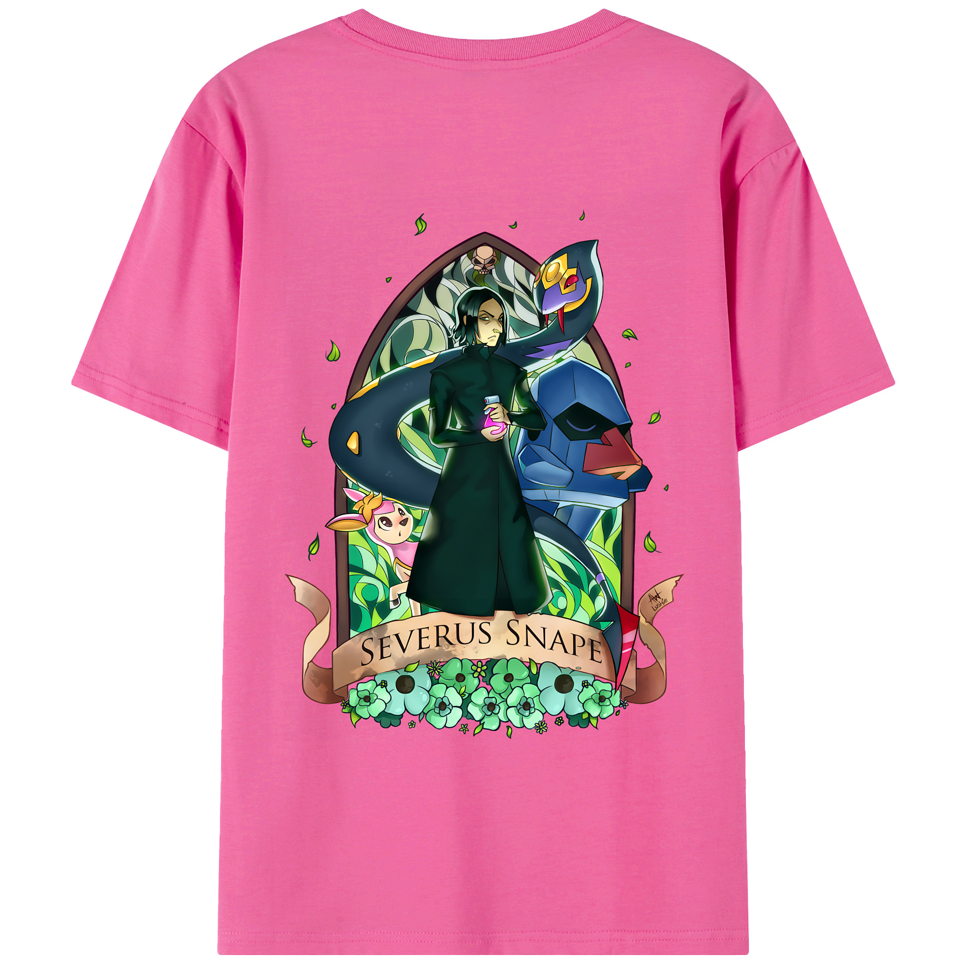 （画像用） Harry Potter ハリー・ポッターシリーズ レディース半袖Tシャツ(バックプリント)